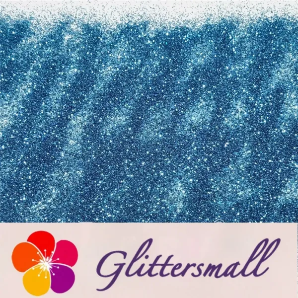 0.3mm Water Blue Glitter Pure Color B0706