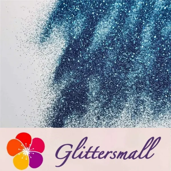 0.3mm Water Blue Glitter Pure Color B0706