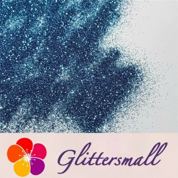 0.3mm Water Blue Glitter Pure Color B0706