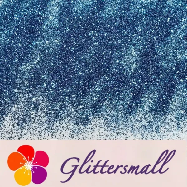 0.3mm Water Blue Glitter Pure Color B0706