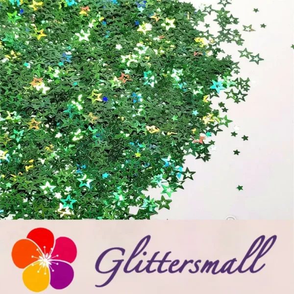 IMG_20211104_115829.webp 6mm Holographic Green Hollow Out Star Shaped Glitter LB0600