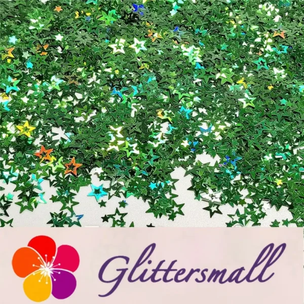 IMG_20211104_115842.webp 6mm Holographic Green Hollow Out Star Shaped Glitter LB0600