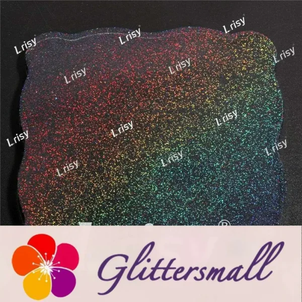 LB01000.webp 0.2mm Holographic Black Extra Fine Glitter (Ultra-thin) LB01000