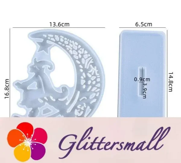 O1CN01Ojz5Ob1P7hDCtS8Hb__2968401794-0-cib.webp Hollow Out Halloween Witch Silicone Resin Mold M-LYY-YLP011
