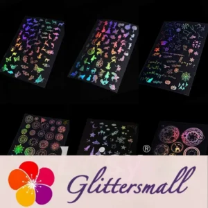 GlittersMall (6 Pcs) Resin Supplies Set Resin Stickers